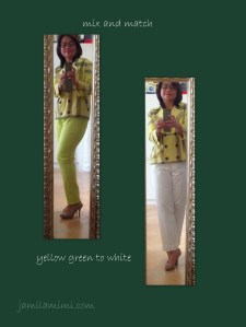 White trouser looks better, dont you think?