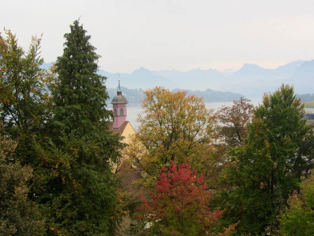 while on the other side of the park... rain is coming!
