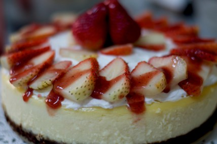 my first attempt to bake cheese cake