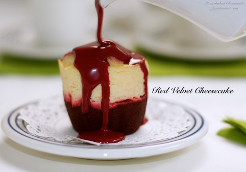 red velvet mini cheesecake