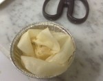 baking cup with a big rose