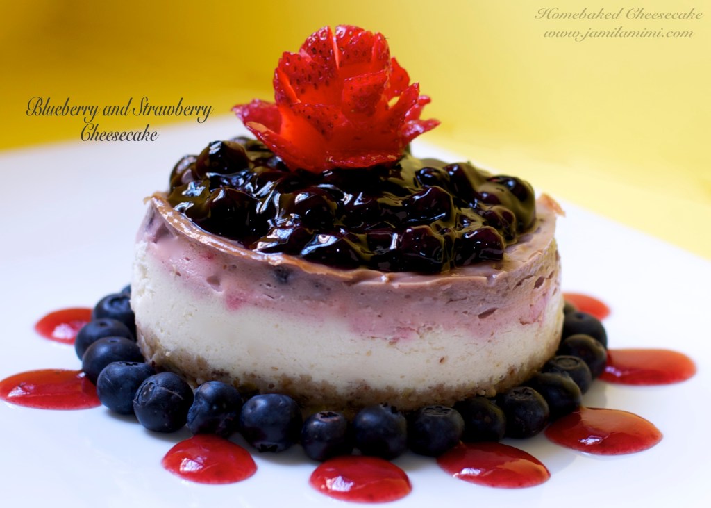 i topped it with blueberry mixed with real fresh fruit puree