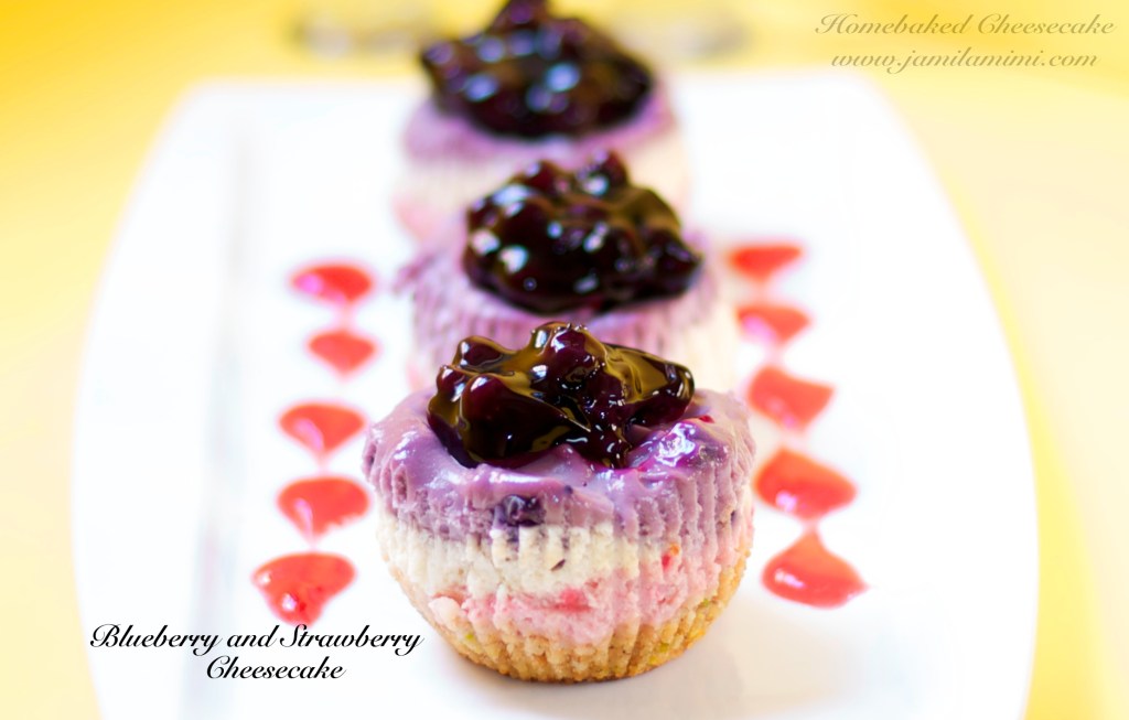i also use the blueberry pie filling on top of this mini cheesecake