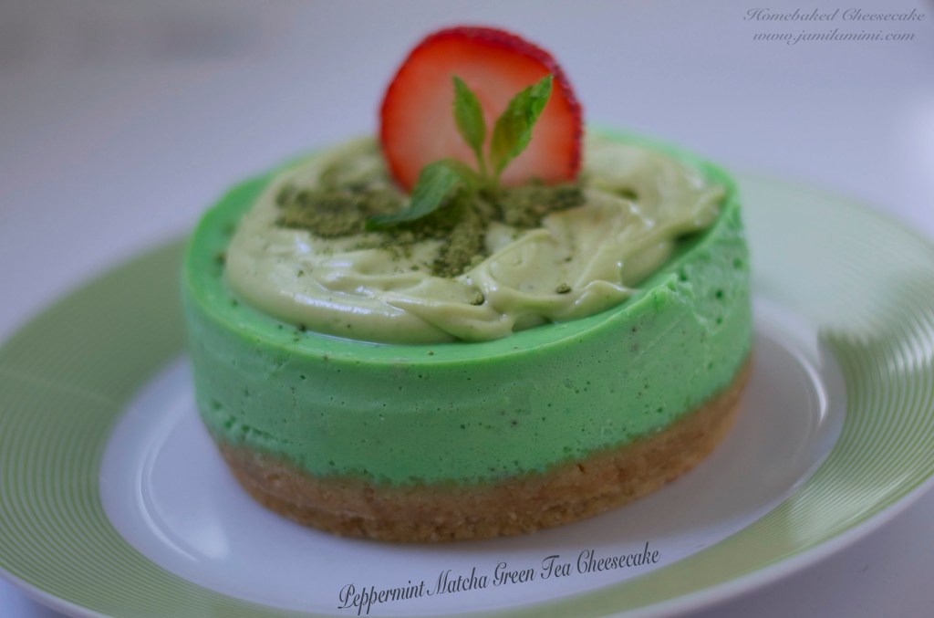 #26th Peppermint Matcha Green Tea Cheesecake