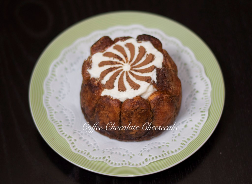 mini coffee chocolate cheesecake