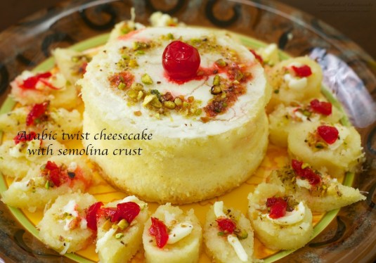 Flavour # 34 Arabic Twist Cheesecake with Semolina crust
