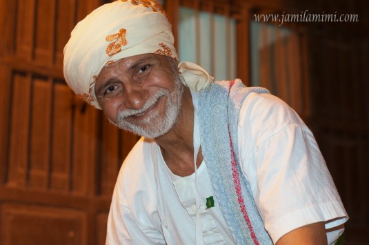 this man not only have a good smile but he showed us how the old houses were built.